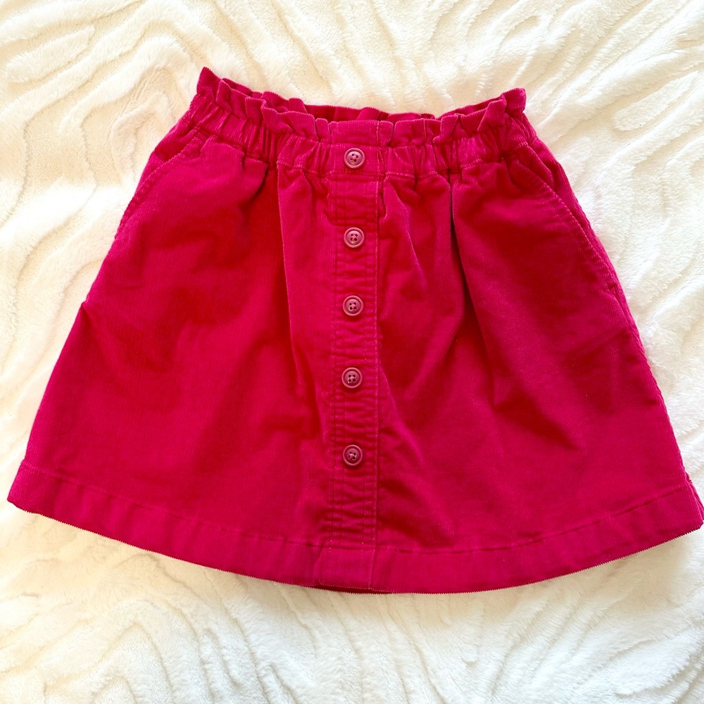 Crewcuts Pink Button-Front Skirt